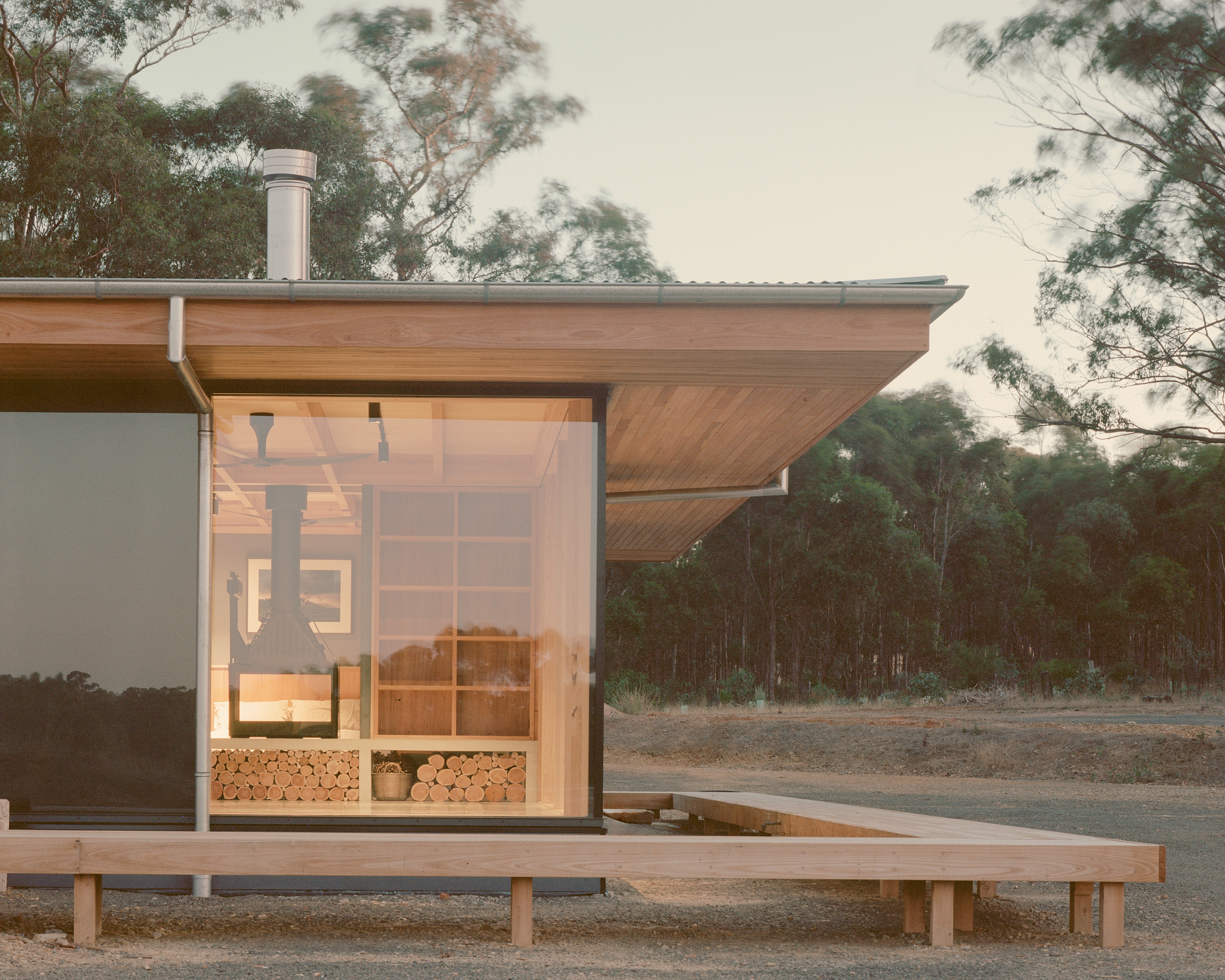 Yandoit House at dusk