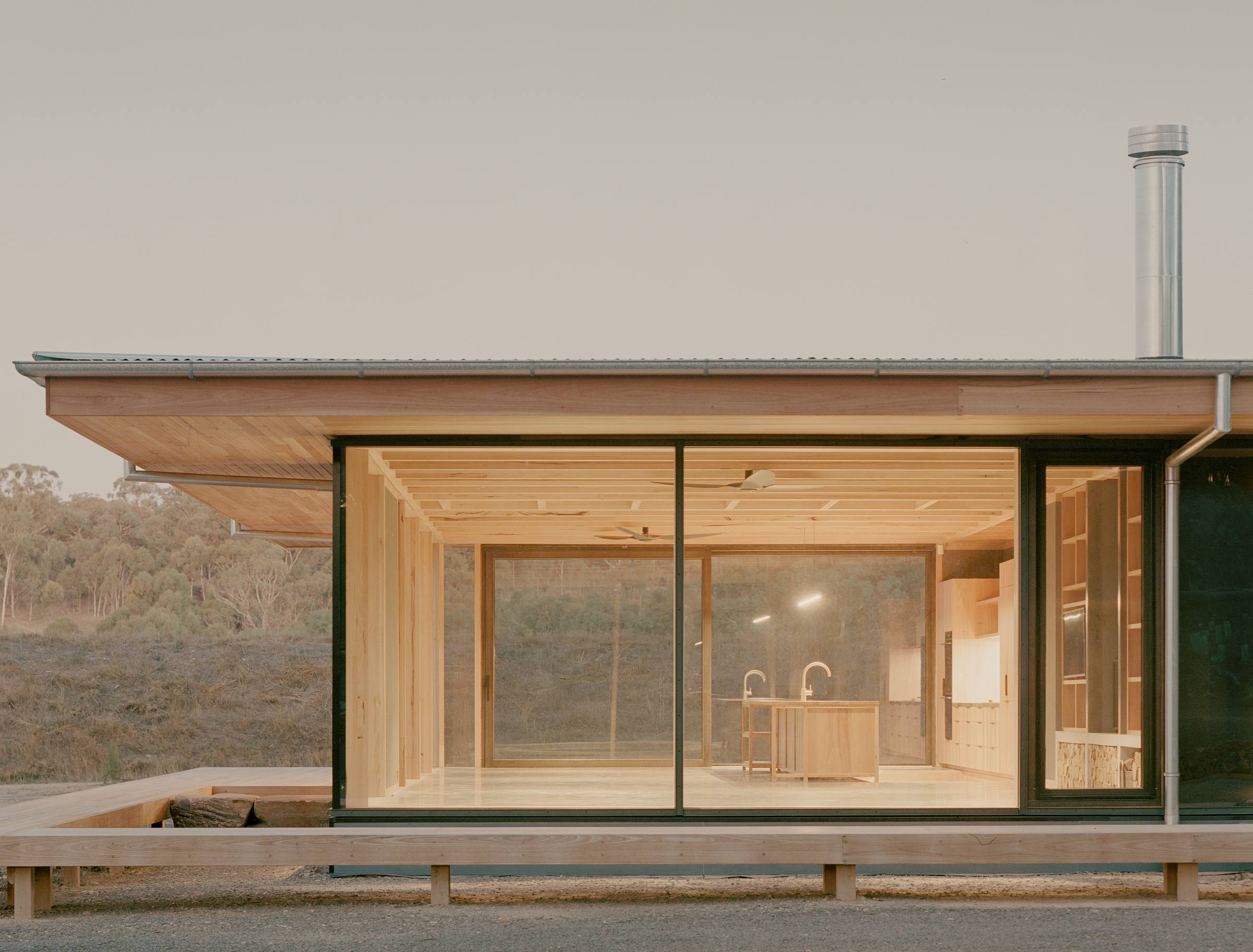 Yandoit House at dusk